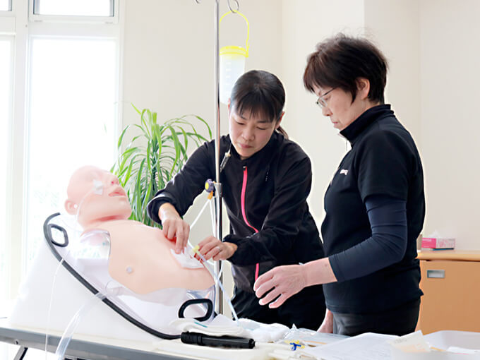 介護技術講習の様子