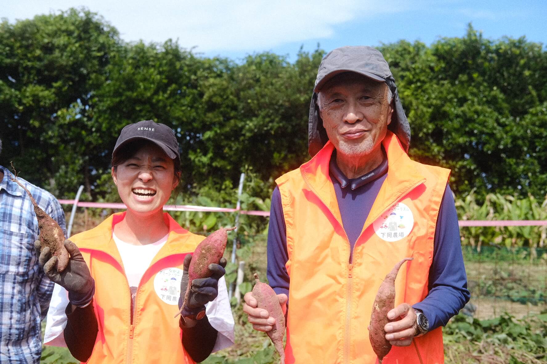 下岡農場　田中さんと渕上さん